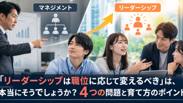 「リーダーシップは職位に応じて変えるべき」は、本当にそうでしょうか?